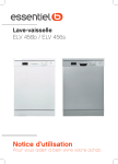 Essentielb ELV-456b Lave vaisselle 60 cm Owner's Manual