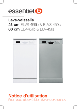 ESSENTIELB ELV-451b Lave vaisselle 60 cm Manuel du propriétaire
