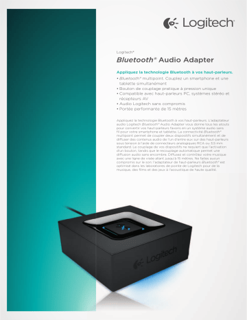 Product information | Logitech Audio Bluetooth Adaptateur bluetooth Product fiche | Fixfr