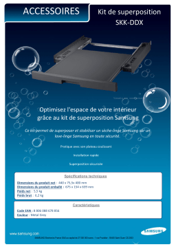 Samsung SKK-DDX (Metal Grey) Kit de superposition Product fiche