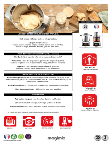 Product information | Magimix Cook Expert XL Robot cuiseur Product fiche | Fixfr