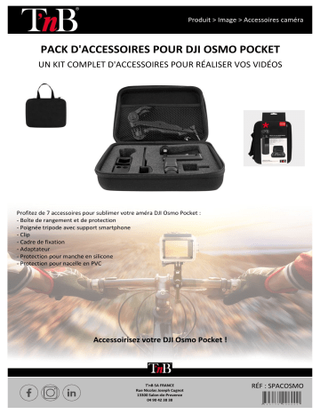 Product information | TNB pour Osmo Pocket Kit d'accessoires Product fiche | Fixfr