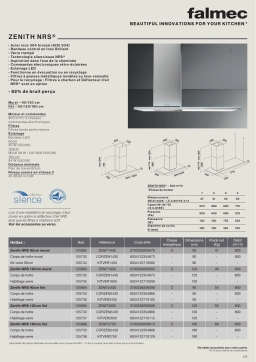 Falmec ZENIT2430 Hotte décorative îlot Manuel utilisateur