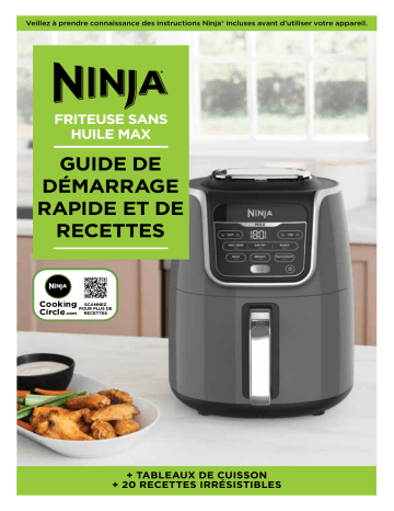 Product information | Ninja FOODI MAX AF160EU 5.2L 5 pers Friteuse Product fiche | Fixfr