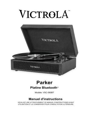 Manuel du propriétaire | Victrola VSC-580BT Platine vinyle Owner's Manual | Fixfr