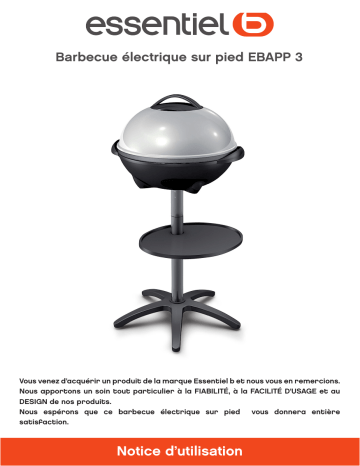 Manuel du propriétaire | Essentielb EBAPP 3 Barbecue électrique Owner's Manual | Fixfr