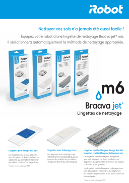 Irobot 2lingettes réutilisables BRAAVA Jet M6 Lingette Product fiche