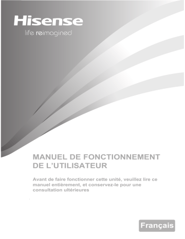 Manuel du propriétaire | Hisense RQ731N4WI1 Réfrigérateur multi portes Owner's Manual | Fixfr