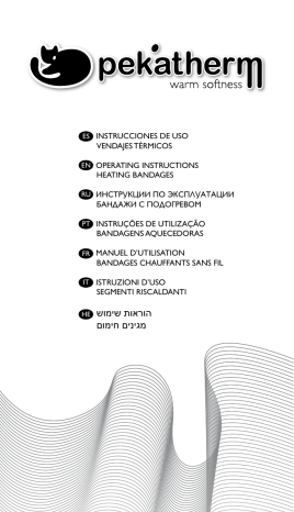 Owner's manual | Pekatherm lombaire chauffante AE806 Ceinture lombaire chauffante Manuel du propriétaire | Fixfr