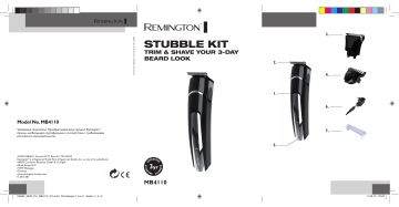 Manuel du propriétaire | Remington MB4110 Tondeuse barbe Owner's Manual | Fixfr