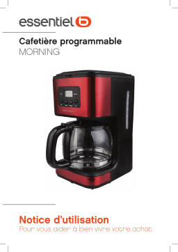 ESSENTIELB ECP 1s Morning Cafetière filtre Manuel du propriétaire