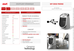 EWT DDF250W - Desk friend Chauffage soufflant Product fiche