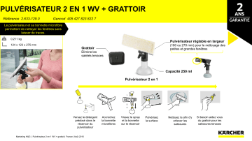 Kärcher | Product information | Karcher Pulvérisateur 2 en 1 WV + grattoir Pulvérisateur Product fiche | Fixfr