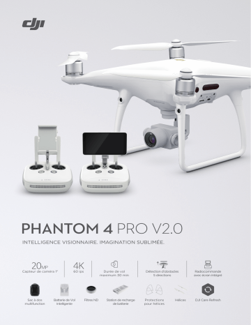 Product information | DJI Phantom 4 Pro+ V2 Drone Product fiche | Fixfr