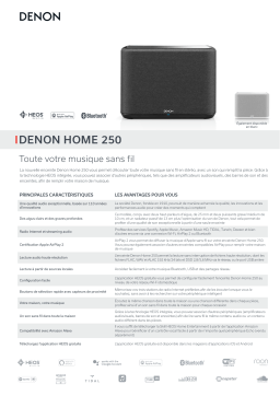Denon Home 250 Black Enceinte sans fil Product fiche