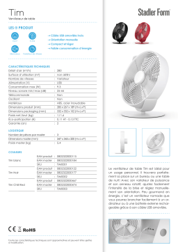 Stadler Form TIM0003 Ventilateur Product fiche