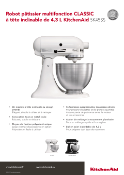 Kitchenaid 5K45SS EOB noir CLASSIC Robot pâtissier Product fiche