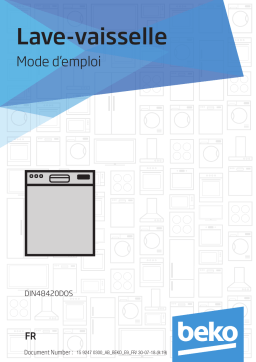 Beko DIN48420DOS AutoDose Lave vaisselle tout intégrable Owner's Manual
