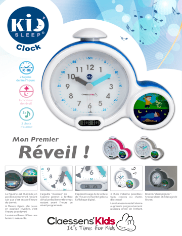 Product information | Kid'sleep Clock Rose Réveil Product fiche | Fixfr