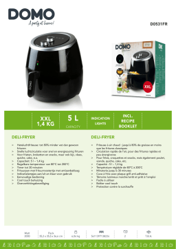 Domo DELI-FRYER DO531FR Friteuse Manuel utilisateur