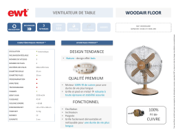 EWT WOODAIR FLOOR Ventilateur Product fiche