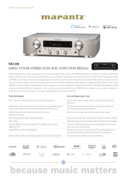 Marantz NR1200 Silver Amplificateur HiFi Product fiche