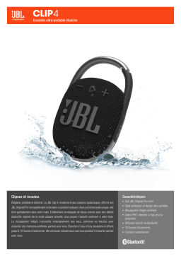 JBL Clip 4 Bleu Enceinte Bluetooth Product fiche