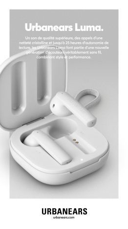 Product information | Urbanears Luma Blanc Ecouteurs Product fiche | Fixfr