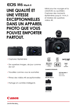 Canon EOS M6 Mark II Nu Appareil photo Hybride Product fiche