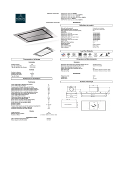 Roblin Plafond INSPIRATION 1000 INOX Hotte plafond Product fiche