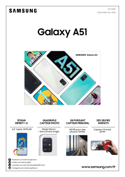 Samsung Galaxy A51 Blanc Smartphone Product fiche