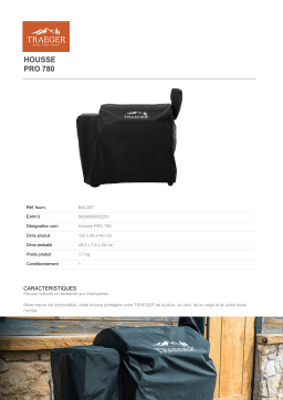 Traeger pour PRO 780 Housse barbecue Product fiche