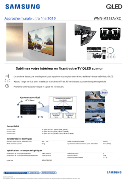 Samsung WMN-M25EA TV 75 pouces Support mural TV Product fiche