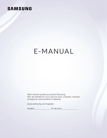 Manuel du propriétaire | Samsung UE40K5600 TV LED Owner's Manual | Fixfr