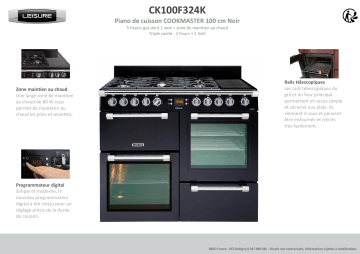 Product information | Leisure CK100F324K Piano de cuisson mixte Product fiche | Fixfr