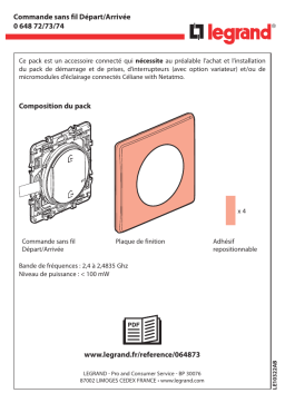 Legrand Répéteur Céliane Interrupteur connecté Owner's Manual
