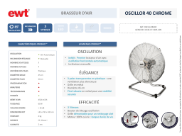 EWT OSCILLOR 40 CHROME Ventilateur Product fiche