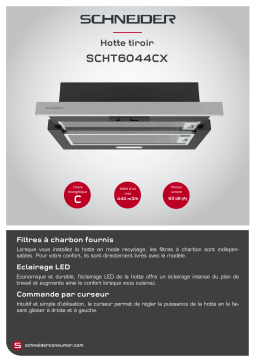 Schneider SCHT6044CX Hotte tiroir Product fiche