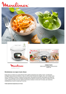 Moulinex Cookeo TOUCH CE901100 Cookeo Product fiche