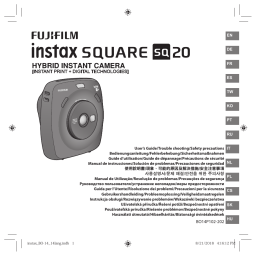 Fujifilm Instax Square SQ20 Beige Appareil photo Instantané Manuel du propriétaire