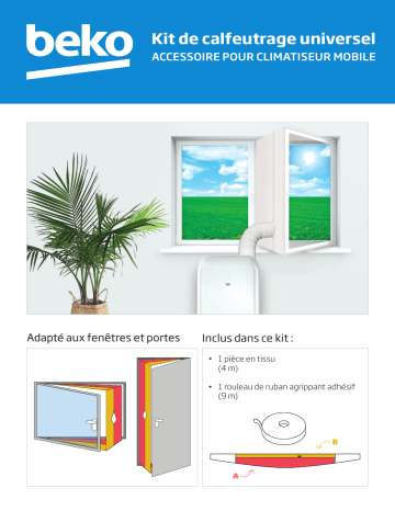 Manuel du propriétaire | Beko KITCLIM Kit calfeutrage Owner's Manual | Fixfr