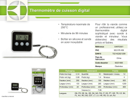 Electrolux a viande digital-E4KTD001 Thermomètre de cuisson Manuel utilisateur