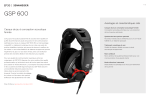 Epos Sennheiser GSP 600 Casque gamer Product fiche