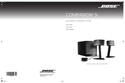 Bose Companion 50 Enceinte PC Owner's Manual