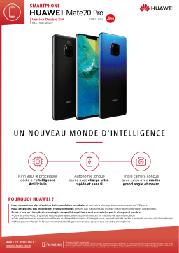 Huawei Mate 20 Pro Twilight Smartphone Product fiche