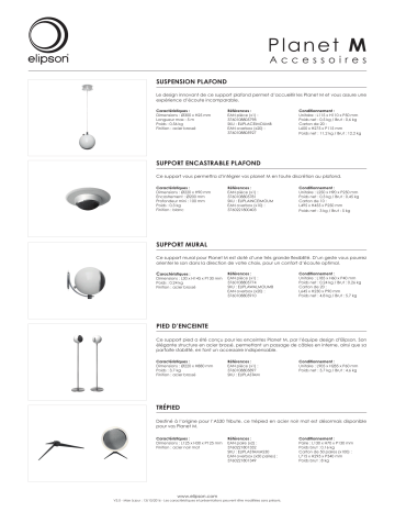 Product information | Elipson Planet M Stand Pied d'enceinte Product fiche | Fixfr