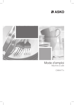 Asko CM8477A Expresso encastrable Owner's Manual