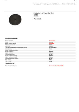 Gorenje Filtre à charbon AH195 Filtre hotte Product fiche