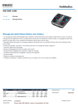 Homedics SMP 1200 Masseur pieds Product fiche