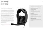 Epos Sennheiser GSP 302 Casque gamer Product fiche